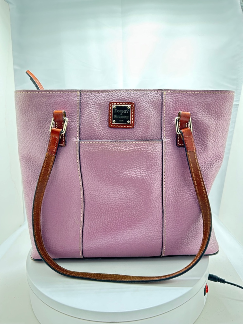 Dooney & Bourke, Small Lavender Pebble Grain Leather Lexington Bag, Purse, NWOT